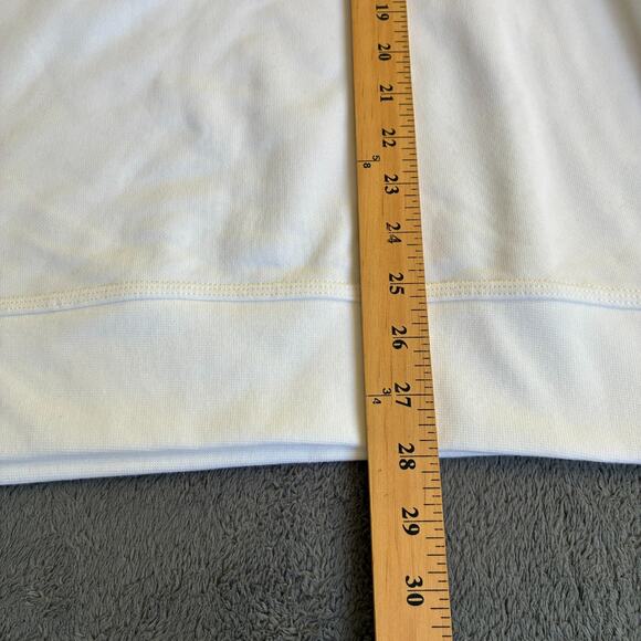 Nike White Club Fleece Crewneck Sweatshirt Pullover Athleisure Men’s Size Large - Picture 5 of 8